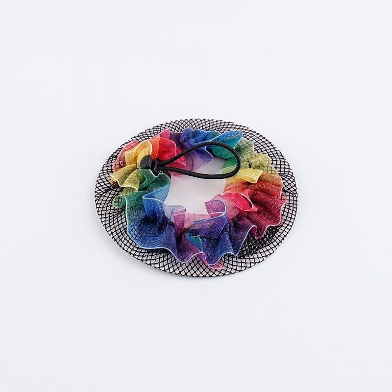 Невидимая сетка для волос, сетчатый карман, бесшовная повязка на голову для девочек, головные уборы для балета и танцев, пучок для волос, головной убор, аксессуары для волос, головной убор