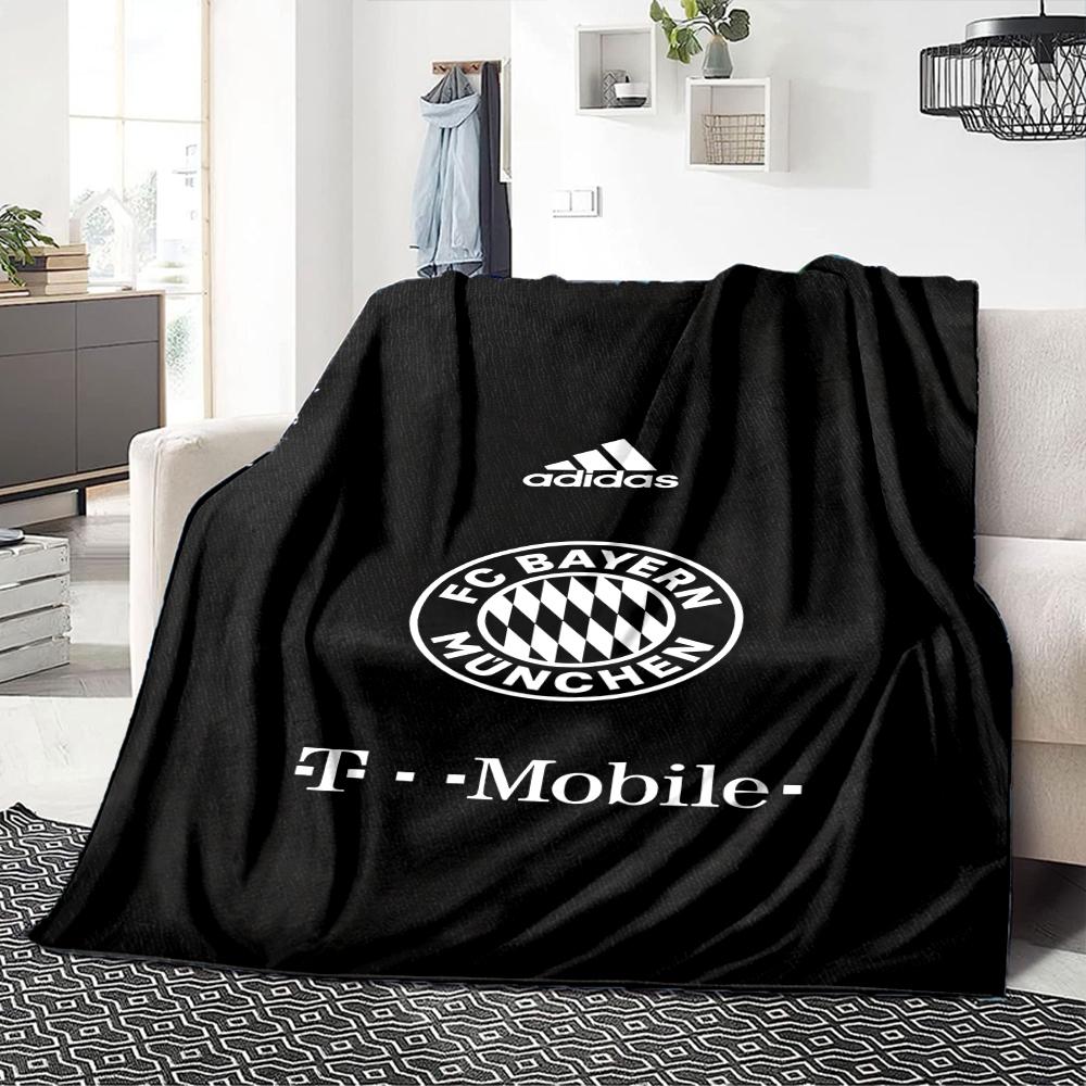 Fc Bayern Munich Team Blankets Flannel Printed Breathable Warm Throw Blanket for Home Office Bedspreads 0708a127