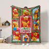1Pc Christmas Winnie Pooh Blanket Soft And Comfortable Casual Warm Camping Travel Christmas Halloween Xmas Gift M924572