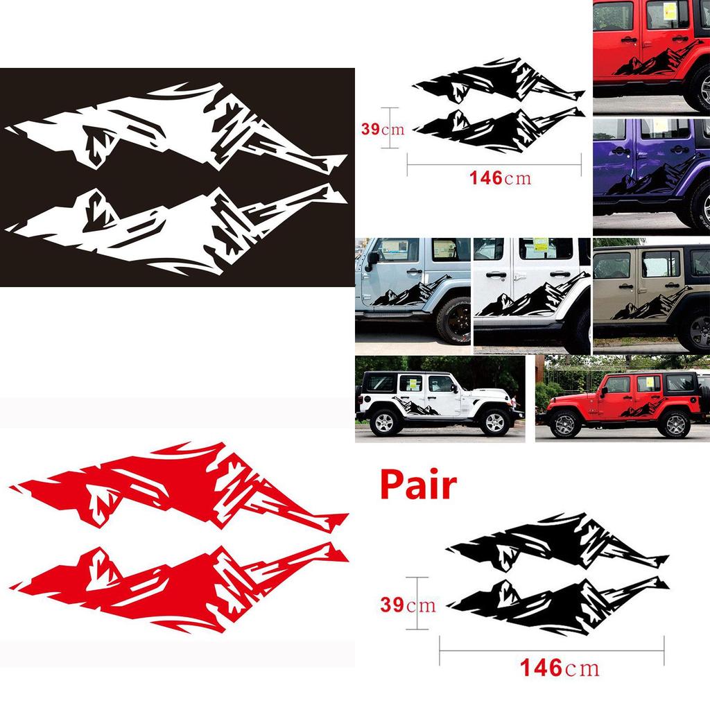 Snow Car Sticker Mountain Graphics Car Door Decals Outdoor Stickers For Suv
