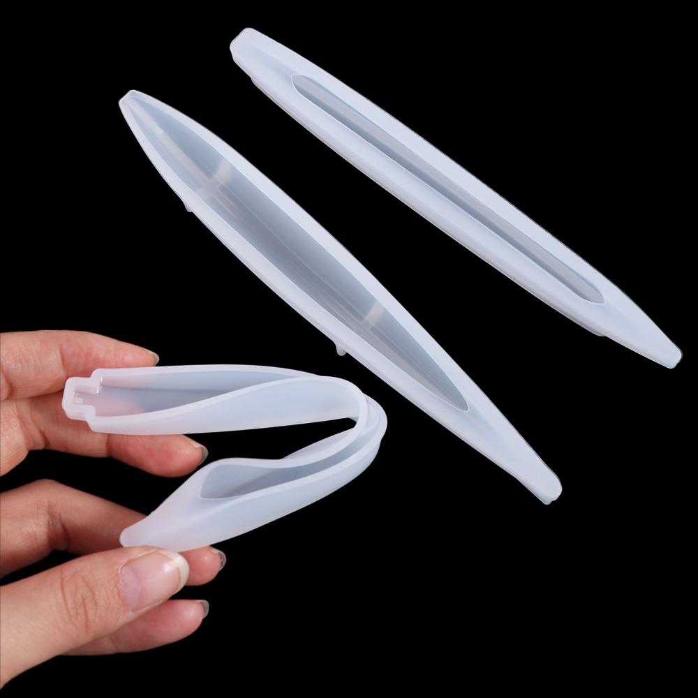 INS Style Pen Silicone Mould Transparent DIY Craft Gifts Soft DIY Ballpoint Pen Mold Making Tools