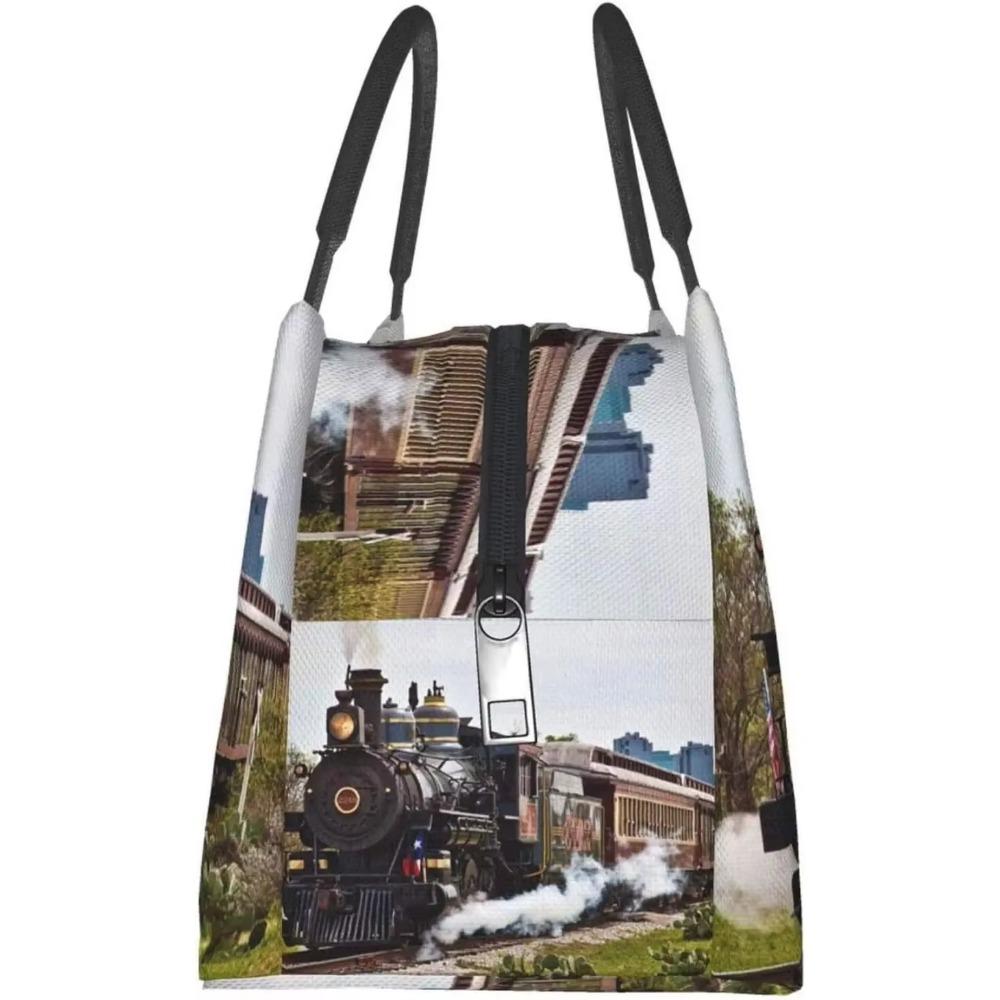 Портативная термосумка для ланча Поезд Водонепроницаемая сумка-тоут Сумка для бенто для офиса школы походов пляжа пикника рыбалки