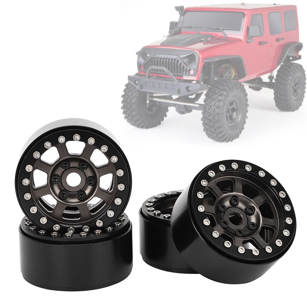 4pcs Set Wheel Rim Metal Upgrade Accessory Fit for RGT 86100 1 10 RC CarTitanium R86083T
