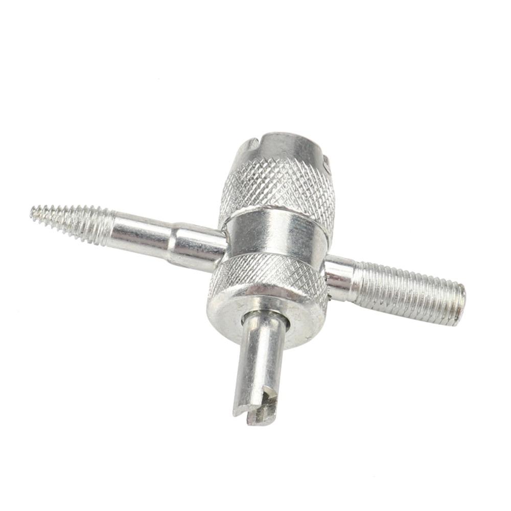 7PCS Zinc Alloy Valve Core Remover Silver Valve Core Kit Tire Valve Core Tool Valve Core Removal