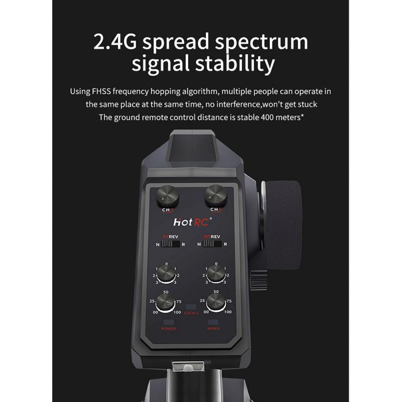 2.4ghz RC Digital Radio Transmitter with Gyro Receiver for RC Car Tracked Trx4