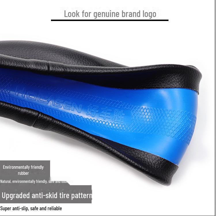 Leather Steering Wheel Cover for Dongfeng Qichen D50/R50/Chenfeng R50X/R30/T70M50V, All-Season Use