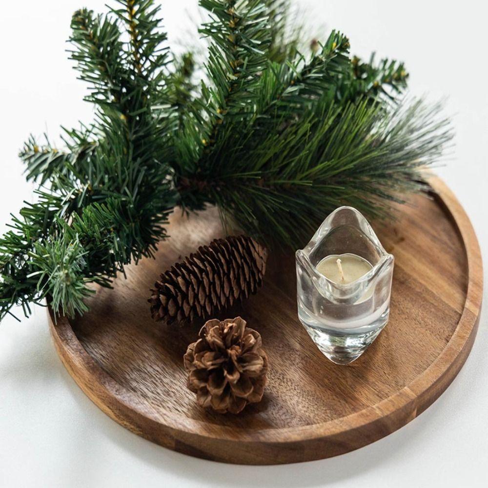 Деревянная обеденная тарелка Большой поднос для чая и еды Декоративный поднос Поднос для еды Хлебница