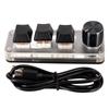 Макро-клавиатура с красным переключателем Plug and Play, эргономичные индивидуальные ручки, мини-клавиатура USB для настольного ПК