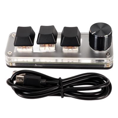 Макро-клавиатура с красным переключателем Plug and Play, эргономичные индивидуальные ручки, мини-клавиатура USB для настольного ПК