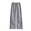Parallel Casual Sports Pants for Women In Spring and Autumn New High-waist Loose Straight Wide-leg Drawstring Tie-fitting Sweatpants