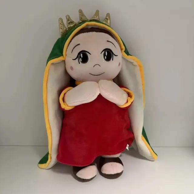 Breathing Plush Doll that soothes babies to sleep glows with breathing music