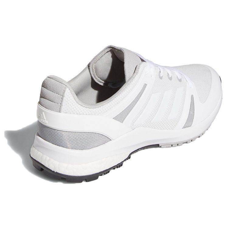 adidas Дышащие низкие кроссовки для марафона мужские белые с серым широкие FX6631