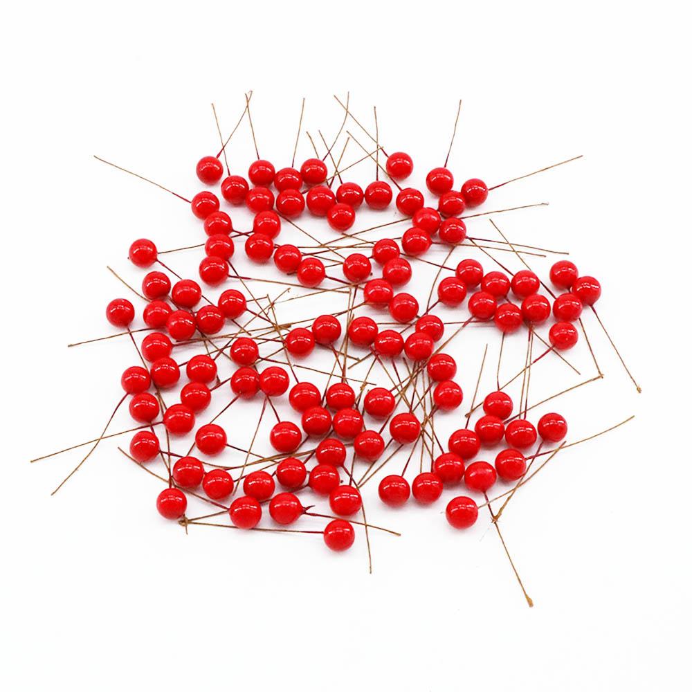 Box Decorated Plastic Beautiful artificial flower artificial Cherry Christmas Decoration Fake Fruit