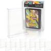 EYESRAIL Boxx Guardian Pokemon Card BOX Loader UV Protection Transparent Storage Case (Deck Shield, [10 Pieces] For 64 Cards)