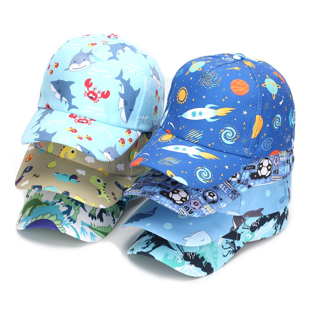 Children's Cartoon Animal Baseball Caps - Spring/autumn - Boys' Cute Beanie Hats - Girls' Sun Hats
