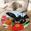 1pc Bing Bunny3 Design Printed Area Round Carpet for Bedroom Living Room Home Decor Rugs Mat Non Slip Mat Rug for Bedside