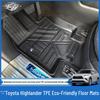 Экологичные коврики TPE для пола Toyota Highlander/Crown/Land Cruiser 2022 года: Без запаха и водонепроницаемый