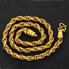 Gold-plated Twisted Dragon Head Necklace, Domineering Imitation Gold, New Vietnamese Sand Gold Necklace, Men and Women Gift