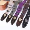 Adjustable Acoustic Guitar Belt Leather Ends Electric Bass Belt Durable Guitar Strap Instrument