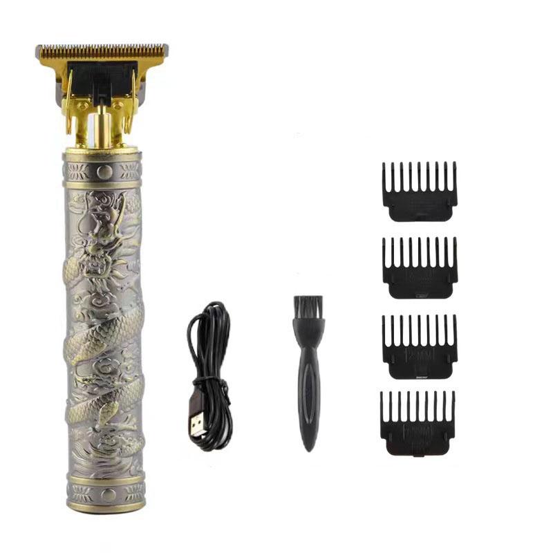 Триммер для мужчин, машинка для стрижки волос, профессиональный триммер для бороды, электрическая бритва с USB-портом для парикмахерских