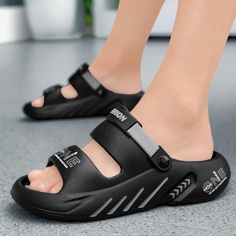 Summer New Men's Massage Slippers Outdoor Sandals Beach Comfortable Soft Slides Indoor Casual Shoes Men Sandals Big Size 47 48