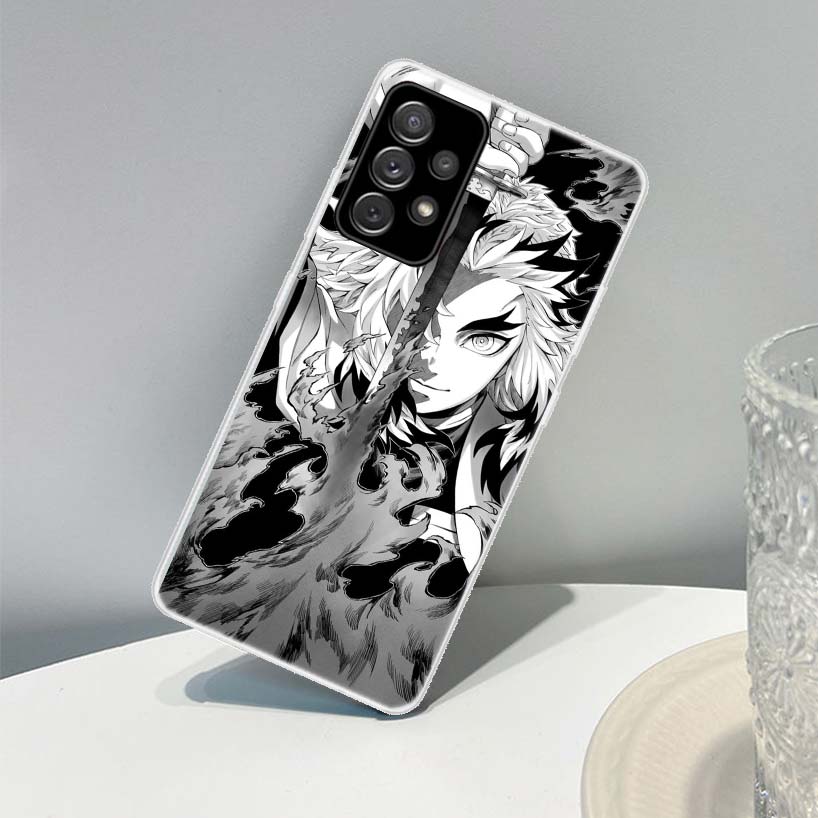 Чехол для телефона Demon Slayer Rengoku Kyoujurou для Samsung Galaxy A72 A71 A52 A51 A42 A32 A22 A21S A12 M12 M21 M30 M31S M51