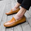 Plus Size Men Leather Casual Driving Slip On Outdoor Flat Soft Comfortable Loafers Shoes