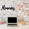 Letters Memories Metal Wall Decoration - Exquisite Iron Art Decorations Hanging Wall Art Wall Sticker That Evokes Nostalgia