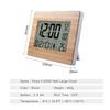 Atomic Clock LCD Digital Calendar Alarm Day Clock Dual Alarm Color with Snooze Big Size Number Multifunction Temperature Table Clocks with Thermomete