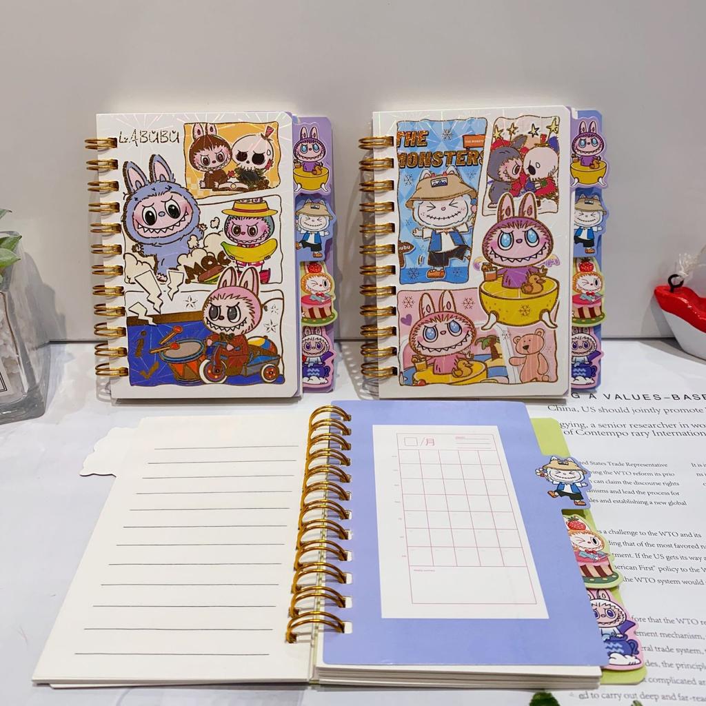 Cartoon Character Shape 100K Spacer Bronzing Student Notes Coil Book Small Book
