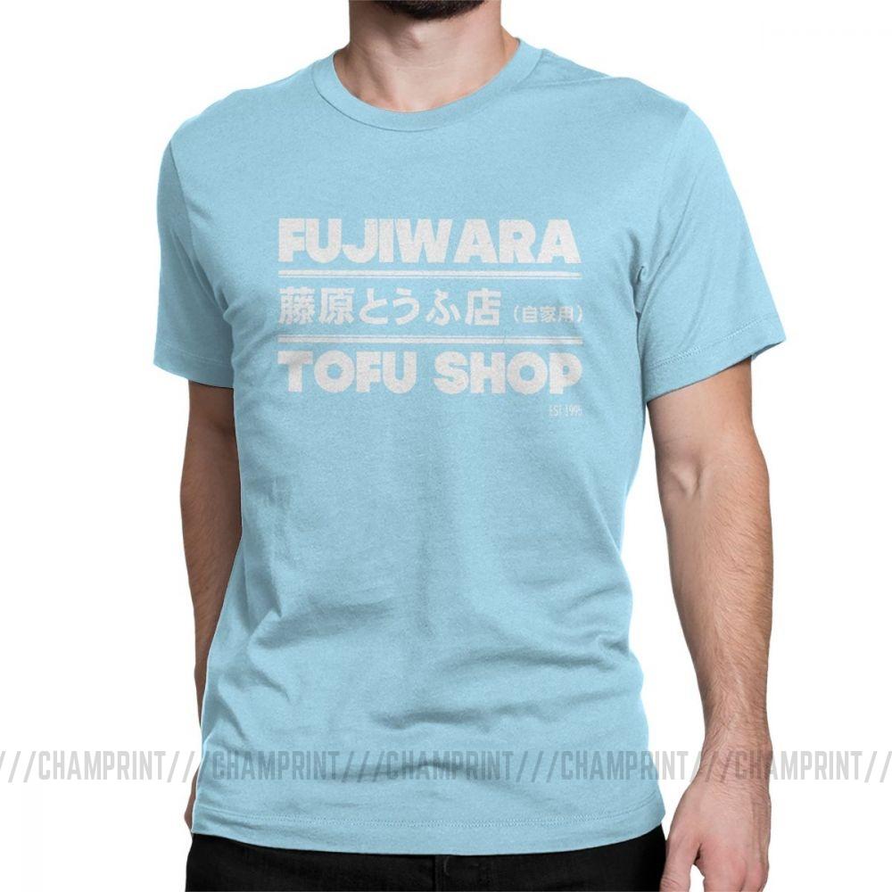 Футболки с аниме Initial D, модные футболки Fujiwara Takumi Fujiwara Tofu Shop, мужская хлопковая винтажная футболка