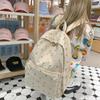 Fashion Floral Backpack For Women Waterproof Nylon Rucksack Teenager Large Capacity Student School Bag Travel Girls AVE