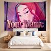 Mira (5) Custom Name Tapestry Wall Hanging Tapestry Wall Art Decor for Bedroom Living Room