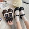 Fashion Lace Princess Cute Lolita Shoes Student Uniform Shoe Retro Sweet Girls Vintage Black Brown Gothic Round Toe Loafers