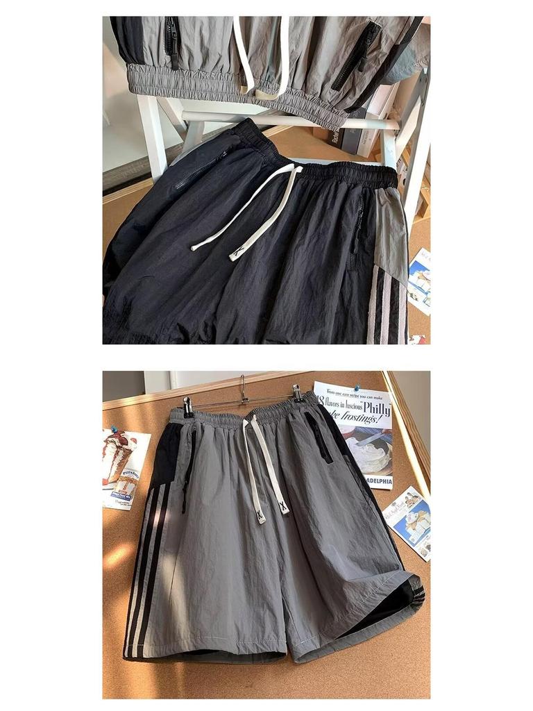 Мужские летние шорты в полоску в стиле ретро, быстросохнущие, для повседневной носки, трендовые