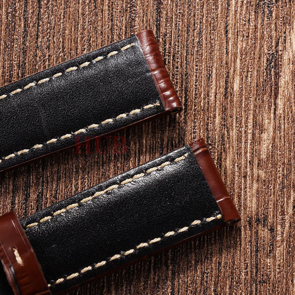 20мм 22мм 24мм 26мм Натуральный Телячий Кожаный Ремешок для Часов Panerai для Seiko Браслет для Женщин Мужчин Универсальные Аксессуары для Часовых Ремешков