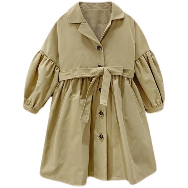 Модный детский ветрозащитный плащ Весенне-осенний детский плащ тренч для девочек Верхняя одежда