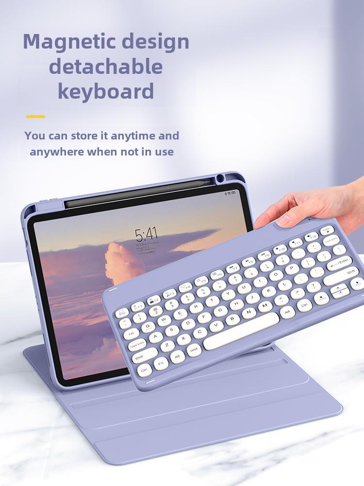 IPad 2019/20 (10,2 дюйма) Вращающийся чехол-клавиатура с гнездом для ручки