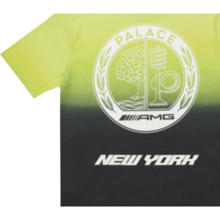 Palace Футболка X AMG 2.0 New York черные/лаймовые топы унисекс, разноцветные P22AMGTS003