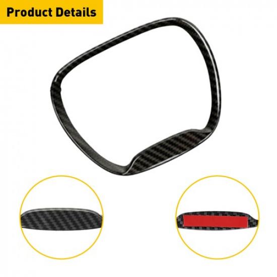 Carbon Steering Wheel Fiber Cover Trim ABS For 2015- Dodge Challenger 2016