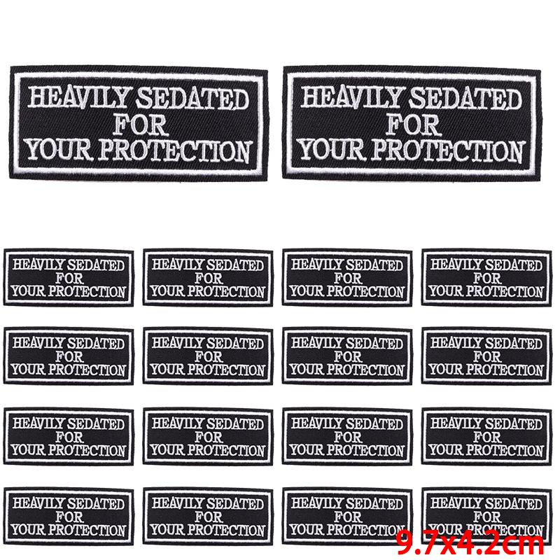10Pcs/Lot Patch With Letters Iron On Patches For Clothing Thermoadhesive Patches On Clothes Slogan Proverb Patch For Clothes Sew