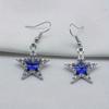 3 шт. Серьги-подвески со стразами в виде звезды, Ожерелье, Модный милый стиль Y2K, Женский подарок для свиданий, Винтажный готический шарм, Набор украшений с пентаграммой, Аксессуар