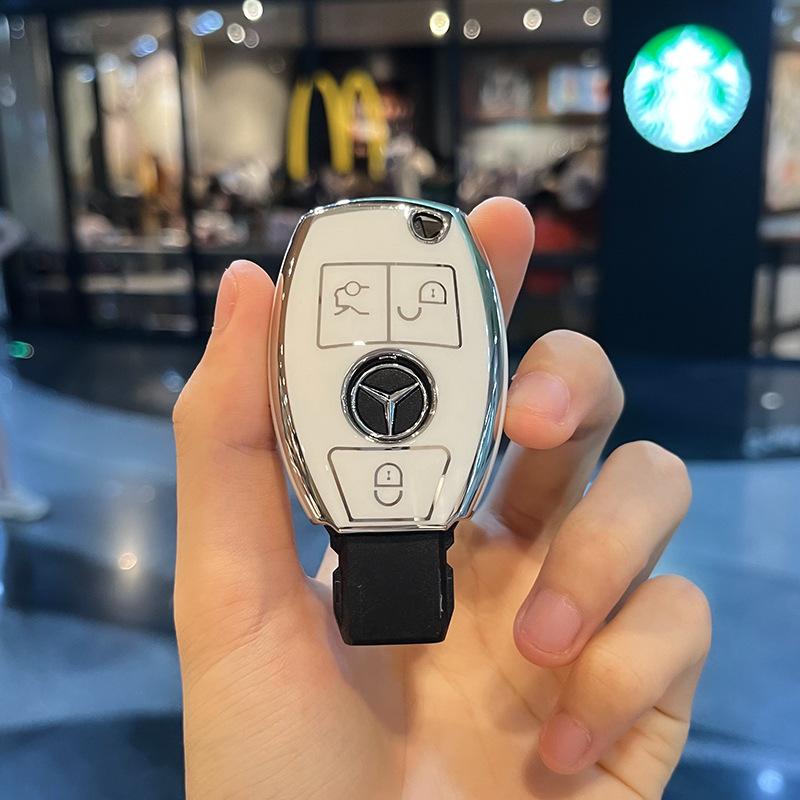 TPU чехол-оболочка для ключа автомобиля GLC GLB для Mercedes Benz AMG A B C E GL S GLA GLK CLS Класса W204 W205 W212 W176 W463 Брелок Аксессуары