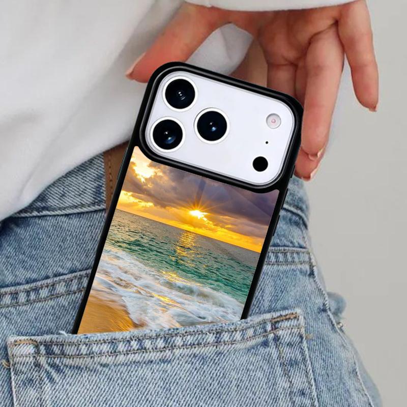 Чехол для телефона 'Пляж Море Небо' для iPhone 16e 15 14 13 12 17 Pro Max Plus Air 17pro Чехол
