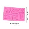 Christmas Elk Shaped Silicone Mold DIYs Christmas Tree Snowflake Cake Baking Decoration Chocolate Mold Elk Silicone Mold