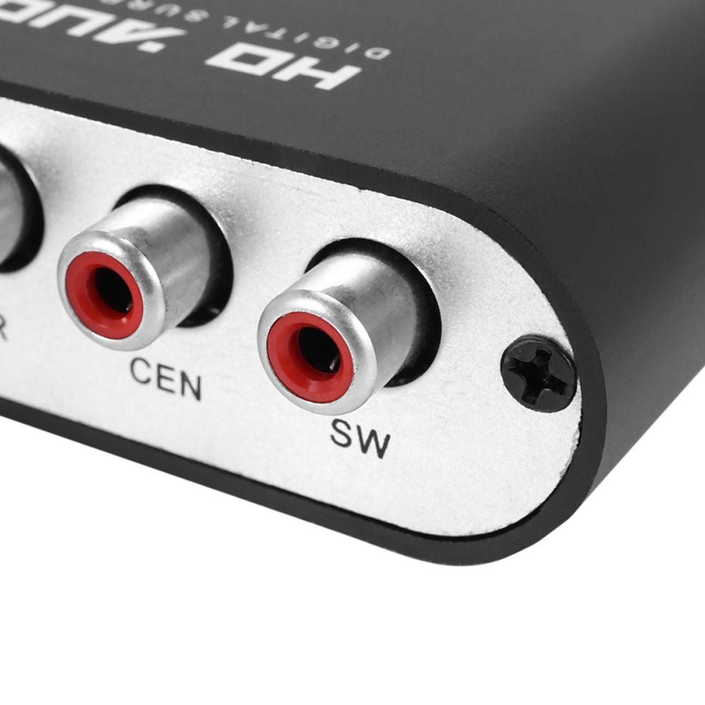3.5mm to 6RCA 5.1 Channel Decoder Amplifier DAC Converter Audio Decoder AC3 Audio Digital to Analog