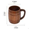 Пивная кружка в форме бочки, многофункциональная минималистская классическая чашка для чая, деревянная чашка для кофе