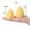with Egg Case Makeup Sponges Set Yellow Face Makeup Tools  for Foundation Application