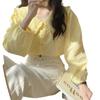 2024 Spring Fresh Doll Collar Loose Fit Long Sleeve Shirt for Women