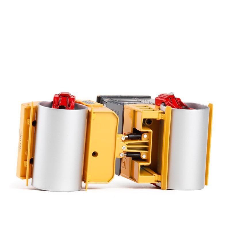 1/35 модели из сплава, дорожный каток, строительная машина, металлические двойные стальные колеса, роликовые игрушки, модель инженерного автомобиля, подарок для мальчика